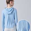 Youth Girls Hoodies Long Sleeve Shirt Lightweight Dry Fit Athletic Pullover Tops with Thumbholes (Large)