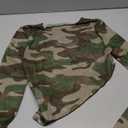 Embroidery and Rhinestones Small Red Butterfly Women Mesh See Through Top, Long Sleeve Shirt, Sheer Blouse, Crop Tops, Size M