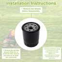2pcs Oil Filter Replacement for Hydro-Gear 52114 Toro 109-3321 Gravely 21545100, Transmission & Hydraulic Automotive Engine Car Filtro Aceite Motor Compatible with Ariens Bad Boy Bush Hog Exmark
