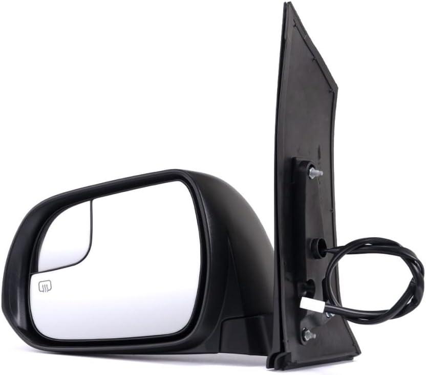 For Toyota Sienna 2015-2018 Door Mirror Driver Side | Power | Heated | Manual Folding | w/Blind Spot Glass | Paintable | Replacement For 8794008150 | TO1320339, 13.5 inches x 14 inches x 7 inches