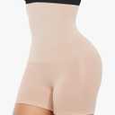 Tummy Control Shapewear Shorts for Women, High Waisted Body Shaper Seamless Shorts Underdress Thigh Slimmers 3XL 2Pack