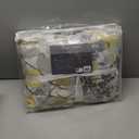 Madison Park Bed in A Bag - Trendy Casual Design Cozy Comforter with Complete Sheet Set with Side Pocket, All Season Cover, Matching Shams, Twin XL, Alexis, Leaf Yellow 6 Piece