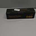 Portable Printer Wireless for Travel, D80 Thermal Printer, Inkless Printers, Compatible with iOS, Android, Laptop, Supports 8.5" x 11" US Letter & A4 & A5 for Home Use, Office, Vehicles, Black