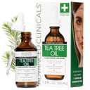 Advanced Clinicals Tea Tree Oil For Skin Facial Serum | Tea Tree Serum For Face With Vitamin E + Botanicals To Help Improve Appearance Of Large Pores & Skintone For Smoother Looking Skin, 1.8 Fl Oz