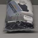 FH Group Rear Solid Bench Automotive Seat Cover | Universal Cloth Seating for SUV, Sedan, Van | Washable Car Seat Covers Interior Accessories - Black