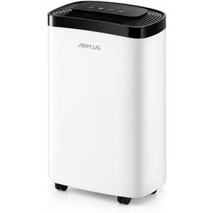 AIRPLUS 1,500 Sq. Ft Dehumidifier for Basement, 30 Pints Powerful Dehumidifier for Home, Large Rooms, Bedrooms, Sufficient Capacity Water Tank with Drain Hose (AP1907)