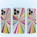 LONLI Hue Case for iPhone 15 Pro - [360 Shock-Absorbent Bumper] - [Cute and Unique Phone Cover for Girls and Women] - Cosmic Portal