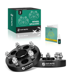 YHTAUTO 5x100 to 5x114.3 Hub Centric Wheel Adapter 1 Inch Compatible with Saab, Scion, Subaru & Toyota Models, Forester, Legacy, Tire Adapters w/ M12x1.25 Studs 56.1mm Hub Bore 5 Lug 2PCS Black