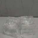 Beiyier 2 Pack Clear Acrylic Square Tissue Box - 4.7x4.7x5.5'' Napkin Organizer, Suitable for Bathroom, Bedroom, Dressing Table, Countertop, Dining Table