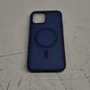 SUPFINE Magnetic for iPhone 12 Pro Max Case (Compatible with MagSafe) (Military Grade Drop Protection) Translucent Matte Shockproof Phone Cover, Deep Blue