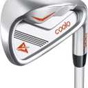 COOLO Graphite Golf Irons, Provide More Speed and Control, Beginner/High Handicap/Seniors/Ladies, Reduced Strain on Elbows and Wrists, Right Handed, 4 iron, 24 degrees, 38"