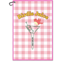 Birdie Juice Pink Golf Towel, Funny Birdie Golf Bag Towel with Clip, Golfing Accessories for Women, Sport Towels for Player, Golfing Gifts for Daughter Sister, Birthday Gifts for Golfer Friend