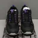 NORTIV 8 Women's Waterproof Hiking Shoes Quick Laces Outdoors Walking Trekking Camping Tennis Sneakers Canyon (9.5, Black/Purple)