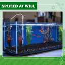 Sieral Under Gravel Aquarium Filter for 20-29 Gallon Tanks, 10 Pcs 5.7'' x 5.7'' Plates, Under Gravel System for Clean Water, with 2 Uplift Tube and 1 Filter Cotton, for Fish Tank Fresh and Saltwater