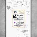 101st Birthday Party Guest Book Poster - Table Centerpiece Decoration Banner for Women or Men Turning 101 years old - Sweet Guest Book Alternative - 11x17 In Art Anniversary Keepsake Sign for Wishes