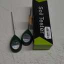 XLUX Soil Moisture Sensor Meter Water Monitor, Hygrometer for Gardening, Farming,Plants, No Batteries Required, 2 Pack (Green)