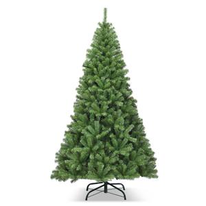 6FT PVC Christmas Tree 1000 Tips Hinged Solid Metal Legs