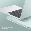 EooCoo Compatible with MacBook Air 13 inch Case M5 2026-2022 M4 M3 M2 Model A3449 A3240 A3113 A2681, Mac Air 13.6 inch Hard Shell & Keyboard Cover & Screen Film & Type-C, Frost Sage Green