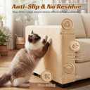 3 Pack Total 118.1"x15.8" Cat Scratch Couch Furniture Protector, Trimmable Super Self-Adhesive Anti Cat Scratching Pad, DIY Climb Cat Scratcher Mat Protector for Sofa and Covering Cat Tower (Khaki)