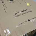 Jolly Jumper Classic (Black) with Stand - Original Baby Jumper, Indoor and Outdoor Exercise Saddle Seat, Adjustable Height, for Infants up to 28lbs