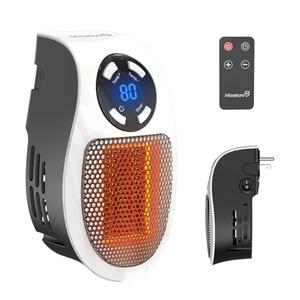 450W Space Heater, Remote Wall Outlet Electric Small Space Heater as Seen on TV with Adjustable Thermostat and Timer and Led Display, Compact for Home,Office,Bathroom