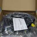 Brightever Outdoor String Lights 150FT, Patio Lights with 75+2 Dimmable ST38 Shatterproof LED Bulbs, Vintage Edison String Lights for Outside, Waterproof Bistro Lights for Halloween Backyard 2700K (150FT-Warm White, Black Wire)