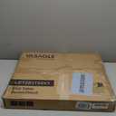 VASAGLE MAEZO Collection - Side Table, 2-Tier Small Round End Table, Nightstand with Tapered Legs, Curved Transitions, for Small Spaces, Living Room, Bedroom, Heather Greige ULET283T02