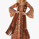 Morph 70s Outfits For Women, Hippie Costume Woman, Hippy Costume Woman, 70s Dress, Halloween Costumes For Women Adult, M-size