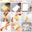 Resurhang 300 Pcs Easter Beach DIY Candy Wrappers Paper Lucky Dip Bags Goodies Buttermints Treat Bags Easter Egg Bunny Baby Shower Party Supplies(Not Included Candy)