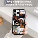 Cool Cowboy Cowgirl Horse Phone Case, Hippie Western Phone 11 Pro Case, Non-Slip Design and Shock Absorption, Soft Silica Gel Frame Support Country Phone Case for Teen Girls, Boys, Women and Men