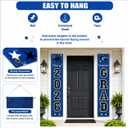 2 x 2026 Graduation Decorations Blue Congrats Grad Banner Class of 2026 Decorations Congratulations Banner for Grad Party Decorations High School College Graduation Party Supplies Indoor Outdoor