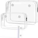 3 Packs Clear PVC Zipper Inner Bags Kit for Bogg Bag Rubber Beach Tote Bag