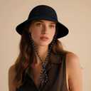 Women's Lightweight Sun Hat Outdoor Bucket Hat Foldable Mesh Wide Brim Travel Hat (Pink)