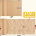 JARLINK Honeycomb Packing Paper, 15"x 412' Bubble Packing Wrap for Packing/Shipping/Moving, Eco-Friendly Bubble Packing Paper Wrapping Roll, Recyclable Moving Supplies With 30 Fragile Sticker Labels