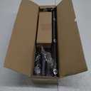 Curtain Rods for Windows 48 to 84 Inch, Black 1 Inch Decorative Window Treatment Rods, Adjustable Heavy Duty Modern Drapery Rod, Telescopic Splicing Metal Curtain Pole, Easy Installation (36''-88'' (1 Pack))