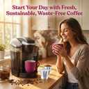 Reusable K Cups for K eurig 1.0 & 2.0 Coffee Makers, 1-Hole Stainless Steel Reusable Coffee Pods, Refillable K Cup Filter for K-Mini/Express/Classic/Elite, Leak Proof, BPA Free, Easy to Clean, 2 Pack