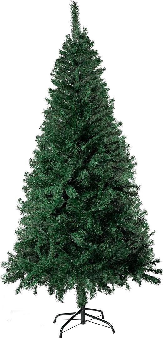 6 Ft. Christmas Tree | Green Branches with Sturdy Metal Base | Unlit Artifical Pine, AU-IT6-600-GRN 6 Ft. Christmas Tree | Green Branches with Sturdy Metal Base | Unlit Artifical Pine, AU-IT6-600-GRN
