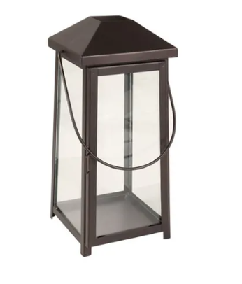 12 inch Metal Lantern Small Black