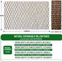 Expandable Garden Trellis Plant Support Willow Lattice Fence Panel for Climbing Plants Vine Ivy Rose Cucumbers Clematis