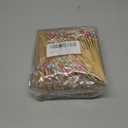 400 Pcs Cocktail Picks,Pearl Fancy Toothpicks，4.7 Inch Toothpicks for Appetizers,Bamboo Coctail Skewers Sticks for Drinks,Fruit,Charcuterie pearl food selection decoration (Colorful)