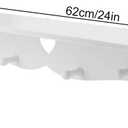 Floating Shelf, White Carved Wall Hanging Hollow Wall Shelf Wall Decoration Coat Rack Hook Wall Mounted Shelf, 59 x 13cm/23.2 x 5.1inch
