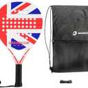 Padel Racket Carbon Fiber Power Lite Pop Tennis Paddle Paddleball Racquets Pack Of 2. One Is Damaged.