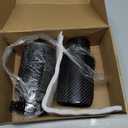2-Piece Set Carbon Fiber Exhaust Tips for BMW 3 Series 4 Series, Universal Tailpipe 3" Inlet to 4"Outlet (Black)