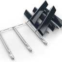 Spirit E310 Grill Parts Replacement Kit, 7636 Flavorizer Bars & 69787 Burner Tubes for Weber Spirit & Spirit II 300 Series E310 E320 E330 S310 S320 S330 (Front Control), 15.3" Heat Plates, 18" Burner