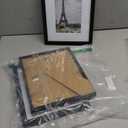 Hongkee 8x10 Black Picture Frames set of 3, Made of Wooden and Glass Photo frame - Displays Picture 5x7 with Mat or 8 x 10 without Mat, Desktop & Wall Collage Frame set