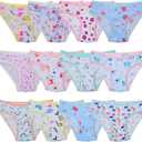 Closecret Toddler Soft Cotton Underwear Baby Panties Little Girls' 12-Pack Assorted Briefs (4-6 Years, Style11)