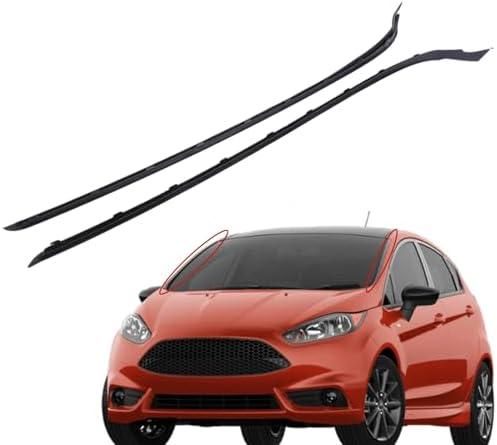 Left & Right Side Windshield A-Pillar Trim Moulding Compatible with Ford Fiesta 2011-2019#AE8Z5403136A, AE8Z5403137B