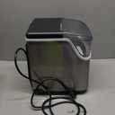 Countertop Nugget Ice Maker Pro - 34lbs/24H, Self-Cleaning Pellet Ice Machine with Soft Chewable Ice, One-Touch Operation for Home, Kitchen, Office (Silver)