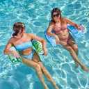 SLOOSH Pool Floats Chairs Adult,2 Pack Floating Water Hammock Chair,Inflatable Lounge with headrest for Adults,Blow up Pool Noodles Floats for Swimming Party Summer Water Fun