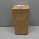 64 oz Insulated Water Bottle with Straw (Cold for 48 Hrs), Half Gallon Stainless Steel Triple Wall Vacuum Sports Water Jug, Leakproof Hydro Cup Flask with Straw Spout Lids & DIY Stickers (Black)